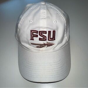 Nike Heritage86 “FSU” Hat Seminole White One Size Adjustable Back